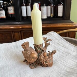 WINTERTHUR Exclusive Bronze Bird Nest Candle Holder with Eggs